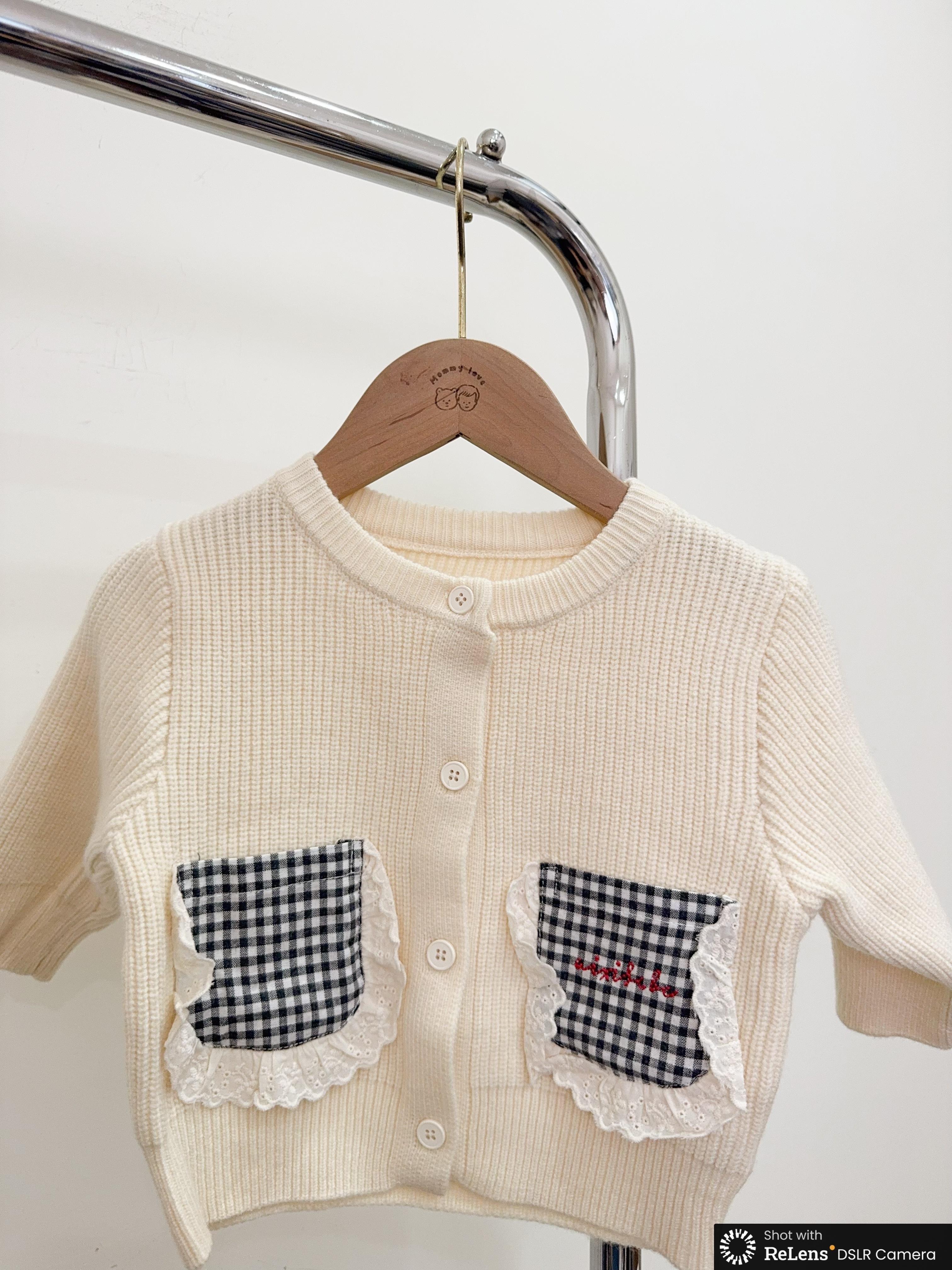 j6131-1日系格紋粗針織外套