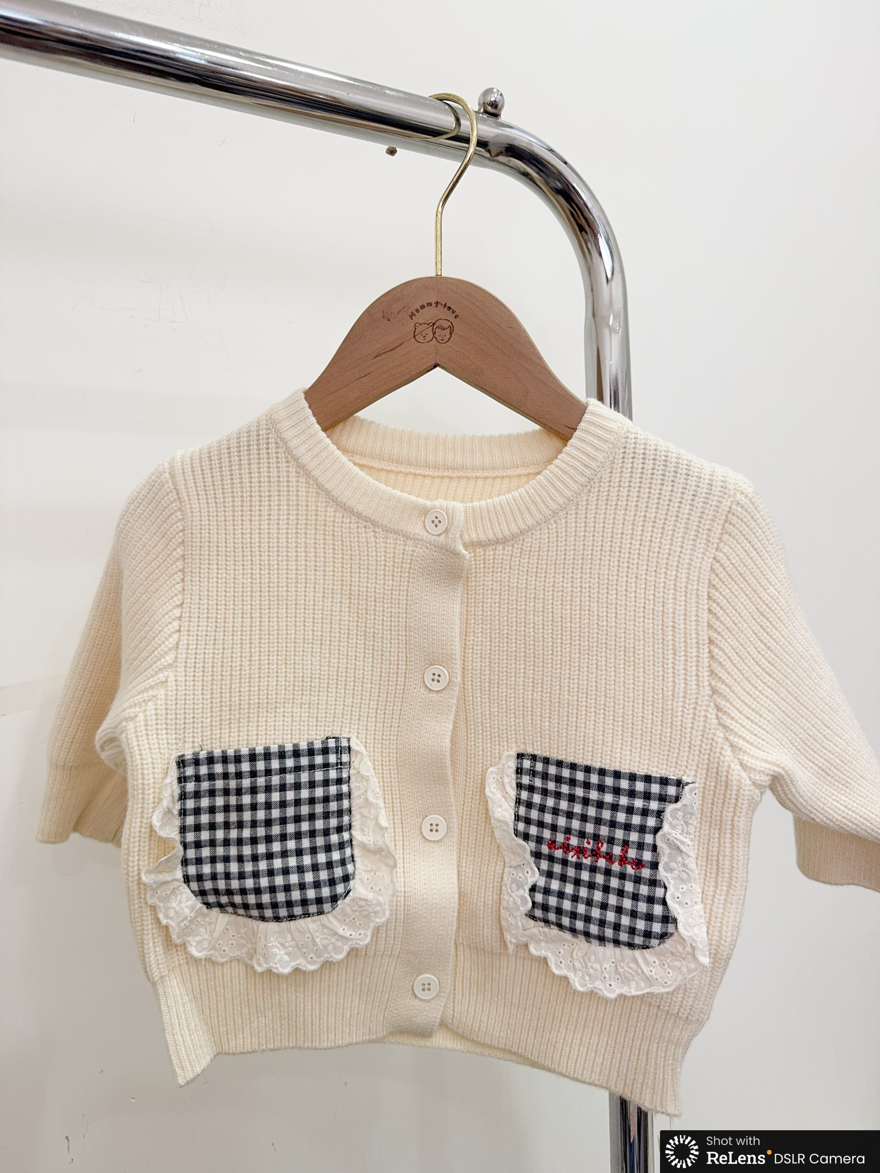 j6131-1日系格紋粗針織外套