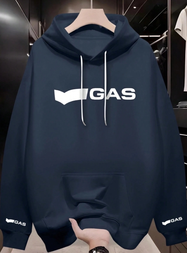 KADMAX大尺碼 - 男士運動戶外旅行款藍色帽TEE〈KSMS2693〉