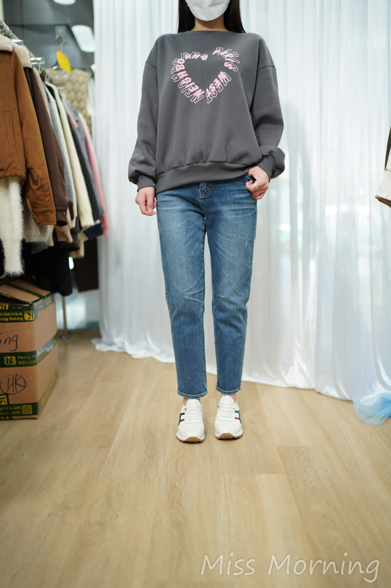 抵著絨底心心衛衣(14970)