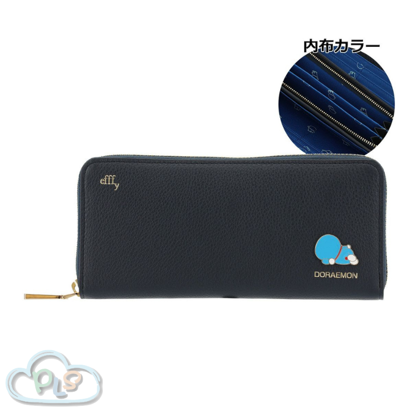 長型拉錬銀包 CLB3-011 多啦A夢 efffy 海軍藍色 #29301-NVY