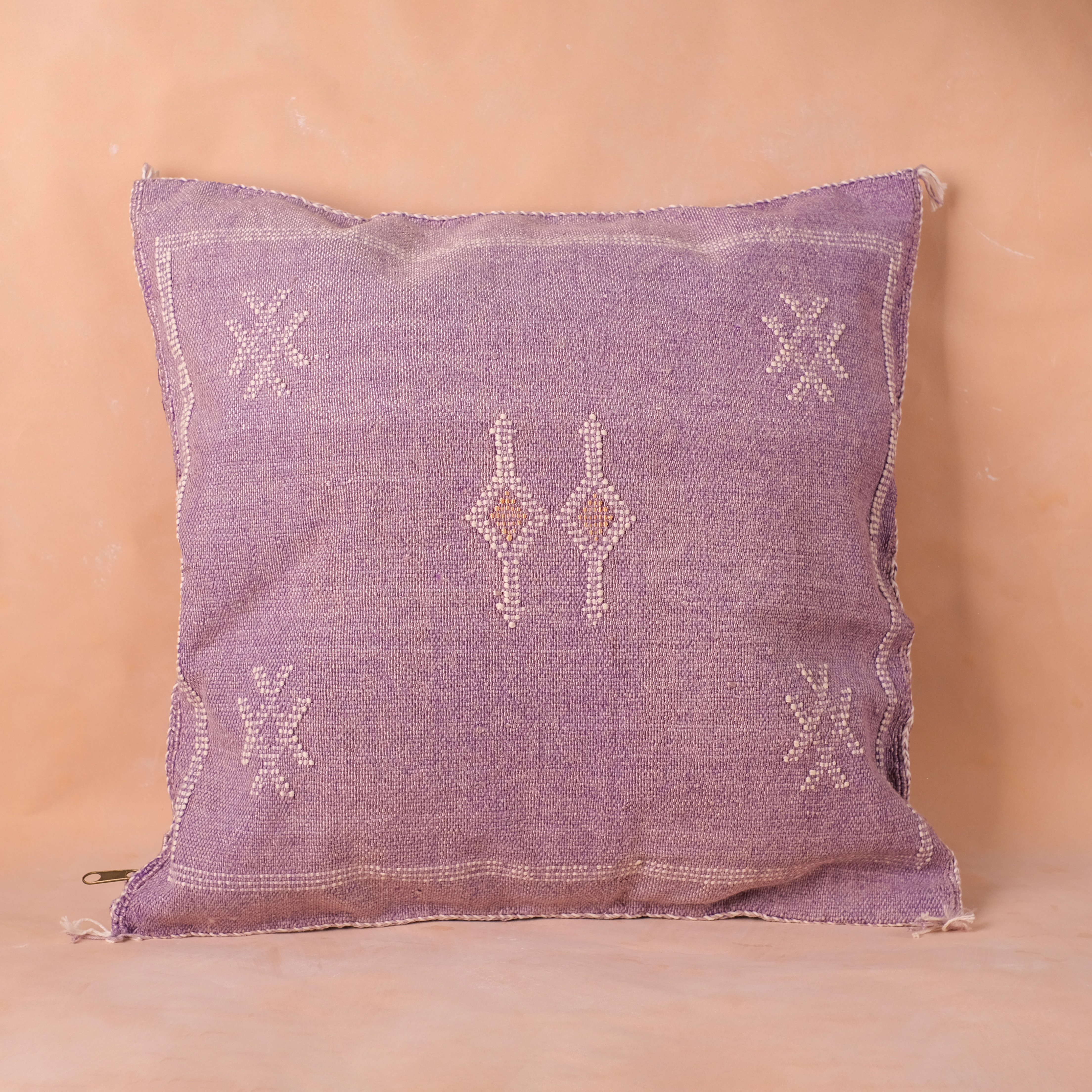 仙人掌手織抱枕套｜霞紫｜摩洛哥