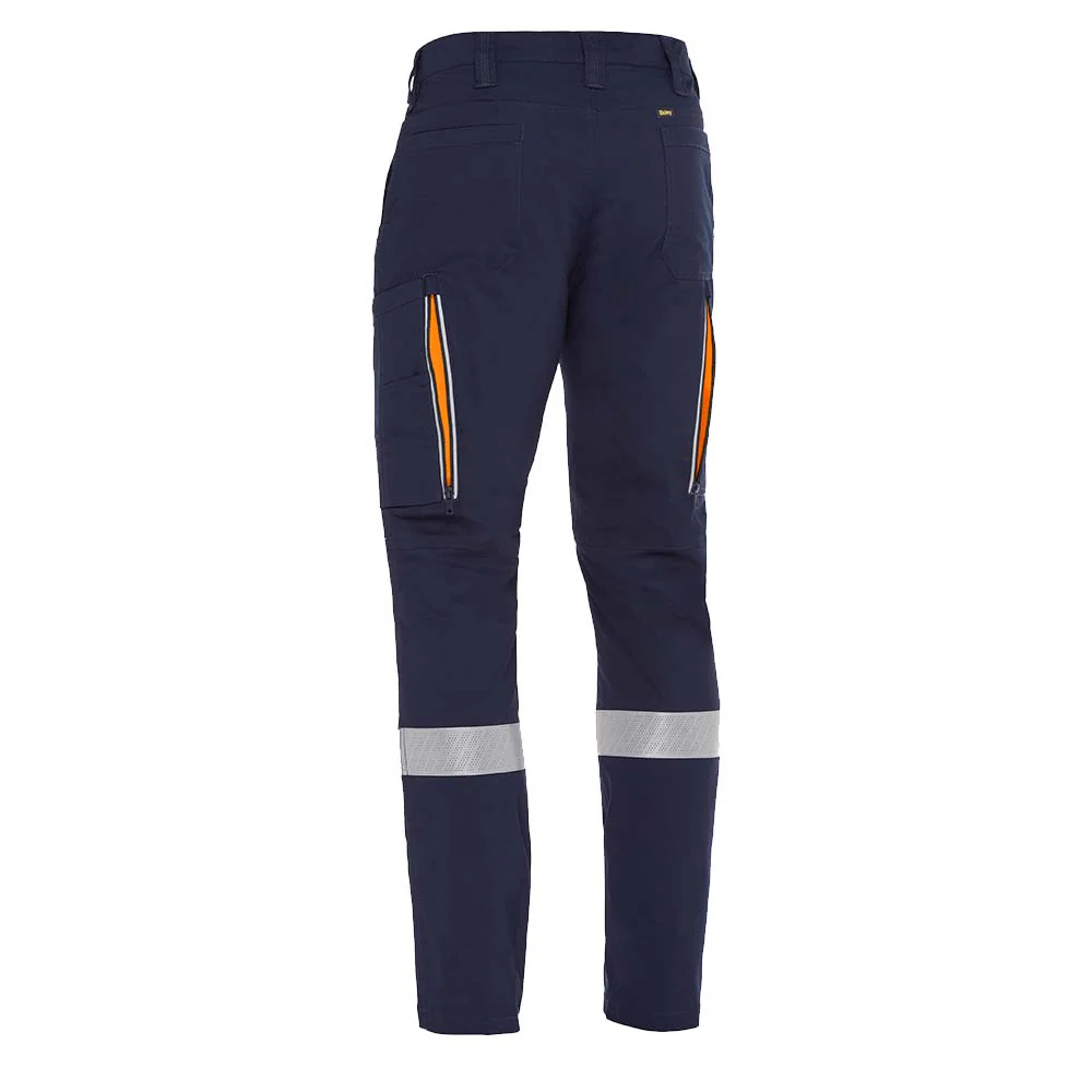 BPC6150T NVOR 橘色反光條 超涼透氣彈性工作褲