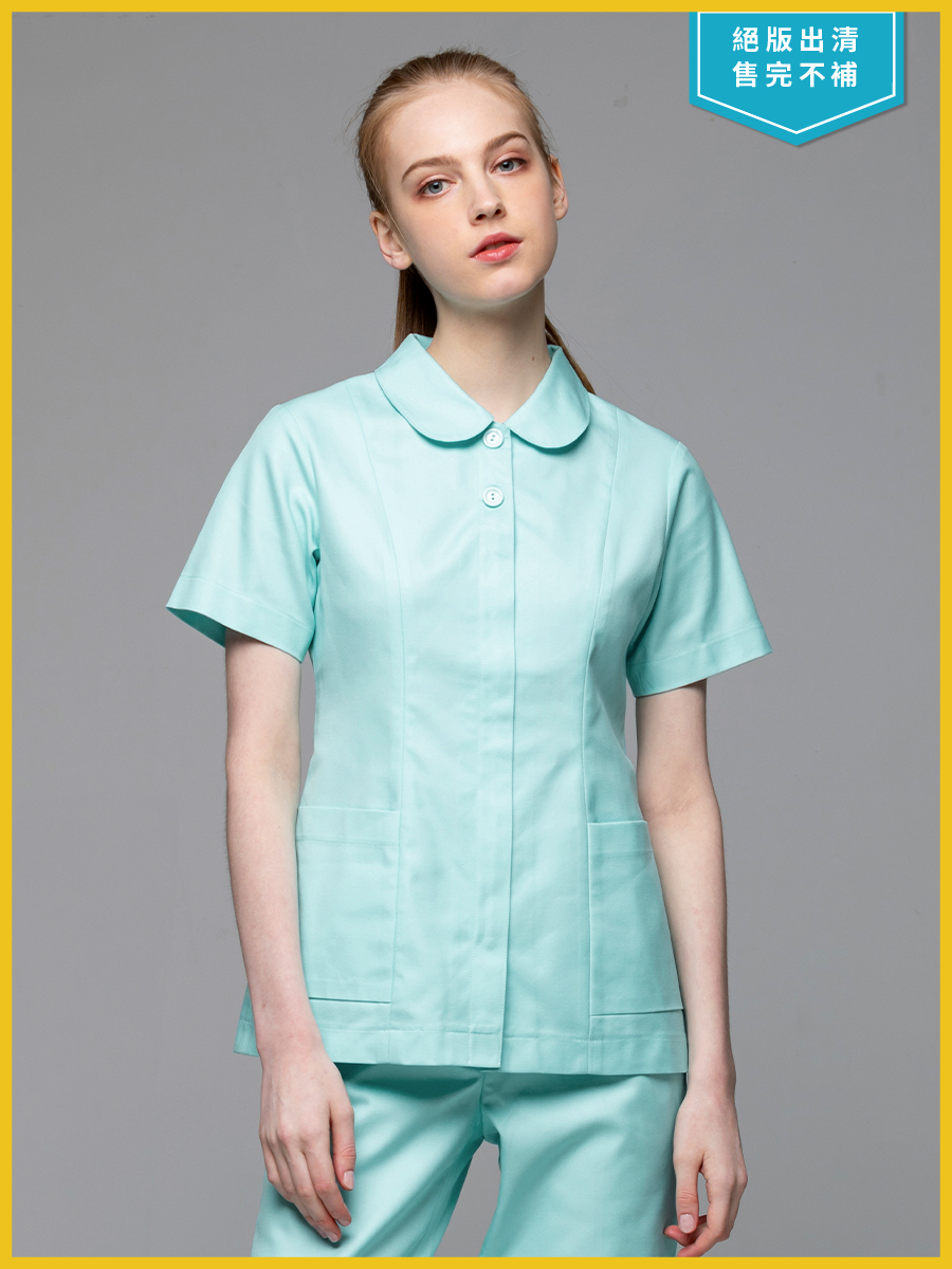 【 B204-D0 出清款】女護理褲裝-B立挺布-天堂藍