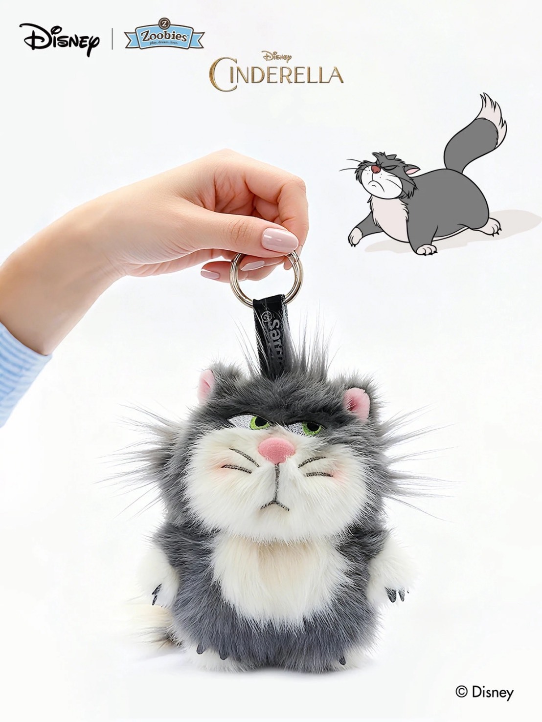 迪士尼 毛絨 耳機包 吊飾