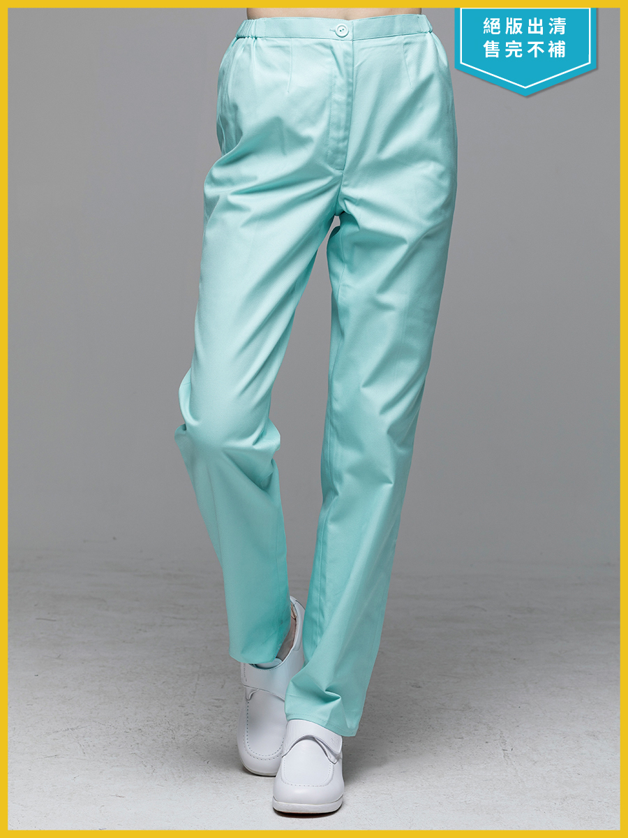 【 B900N-D0 出清款】女拉鍊長褲-B立挺布-天堂藍