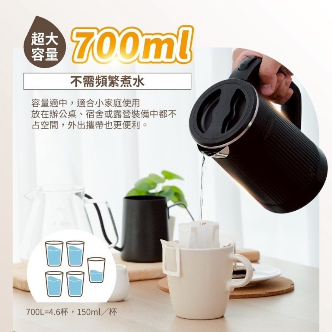 SANSUI 山水】快煮電茶壺SWB-C08 快煮壺茶壺電茶壺輕便快煮水壺雙色快