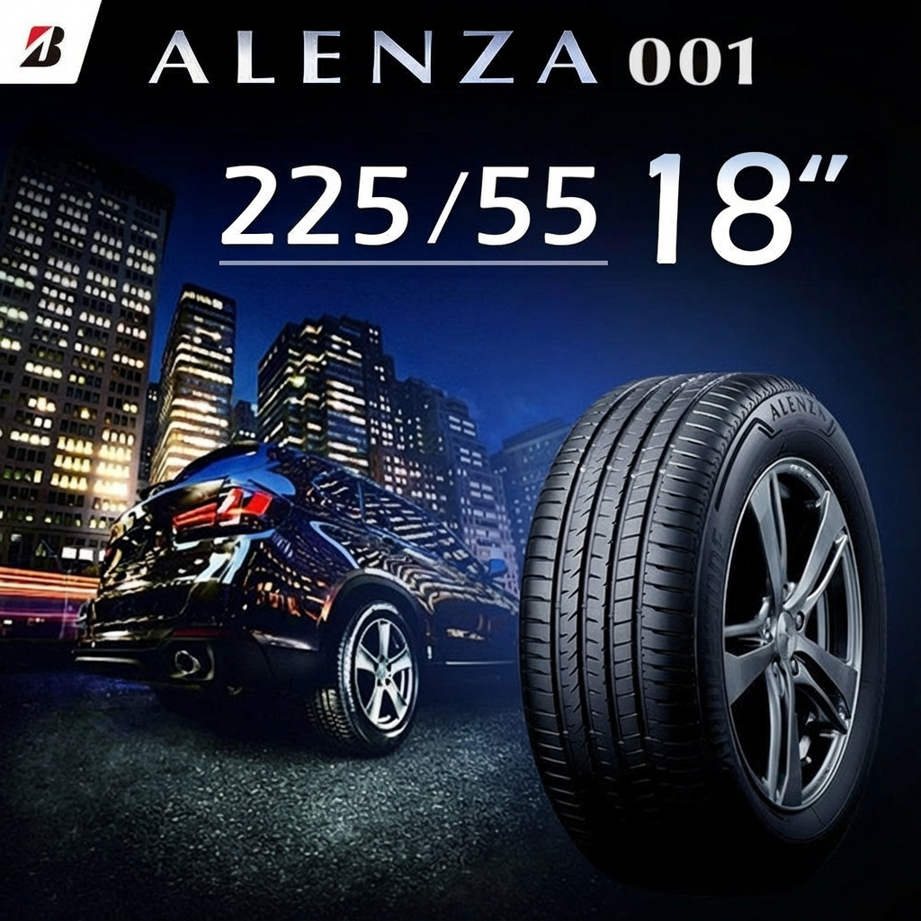 【BRIDGESTONE普利司通】輪胎ALENZA 001-225/55R18_四入組(含安裝定位平衡)_N7原廠胎