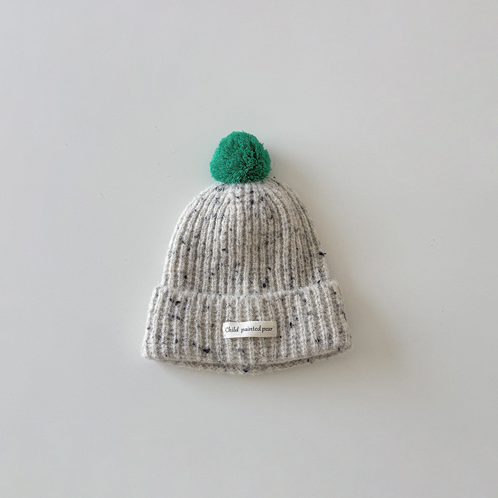 25冬 兒童混色毛線帽 (三色)