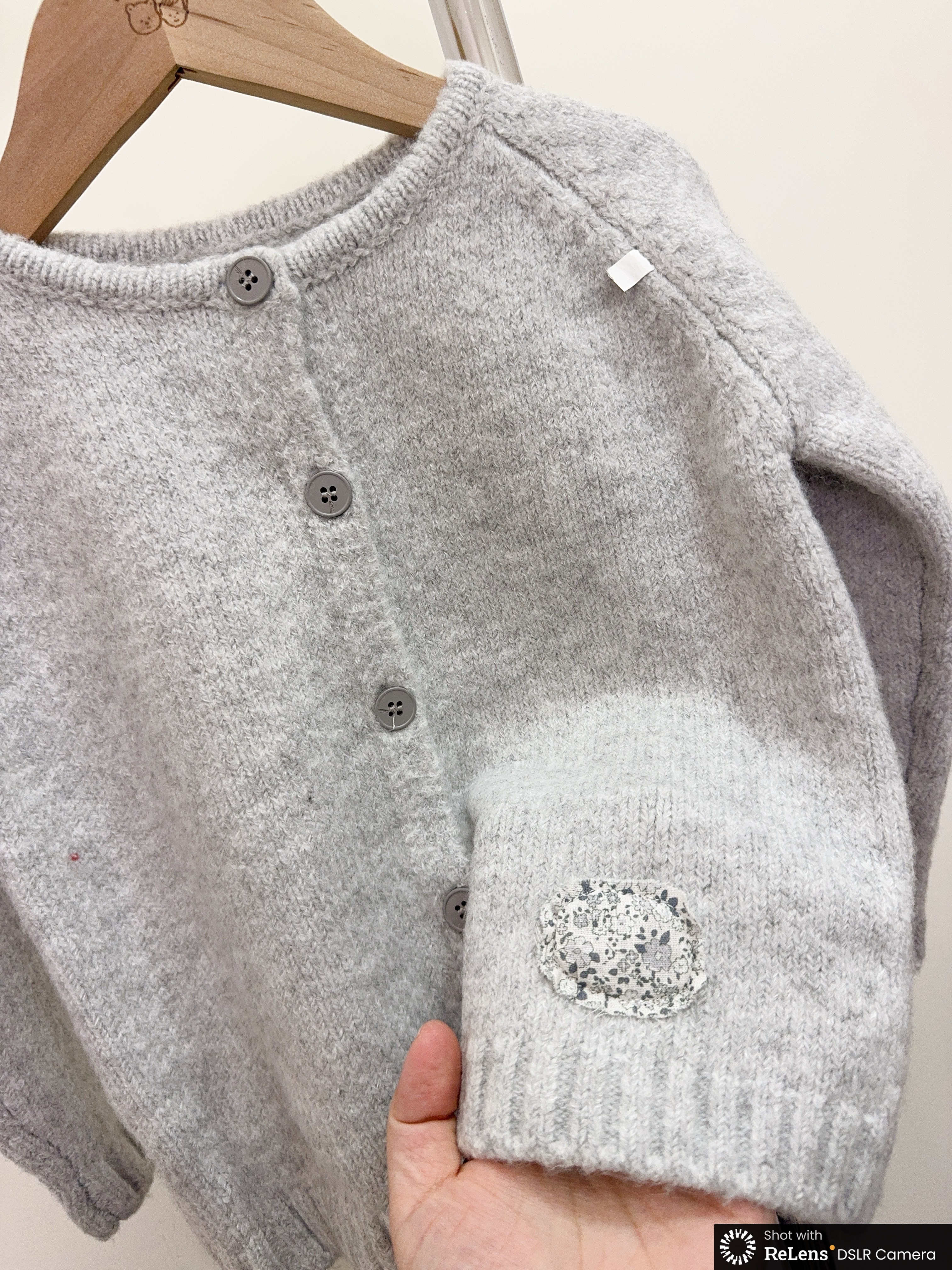 8177日系貼布柔軟針織外套