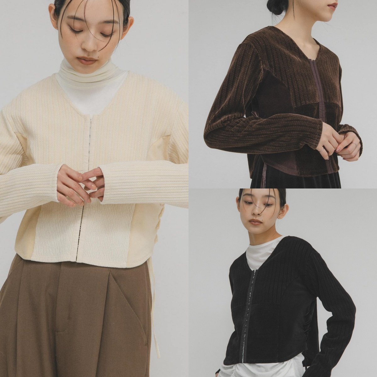 先行特價預購┃日本 KBF 馬海毛提花開襟衫