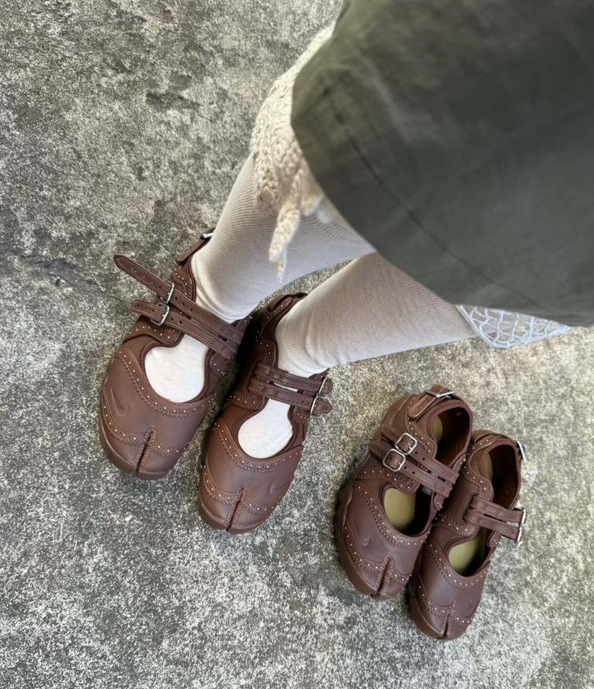 Nike Air Rift 歐洲新款 淺英倫棕 咖啡棕 瑪莉珍 忍者鞋 分趾鞋 IM7396-281