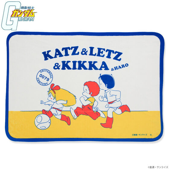 242175 Pbandai 預訂 2026/2月 機動戦士ガンダム カツ・レツ・キッカコレクション　ブランケット