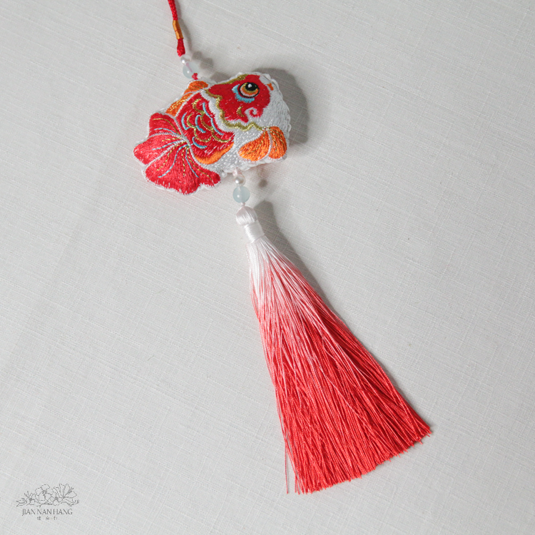 裝飾 金絲錦鯉掛飾 3色