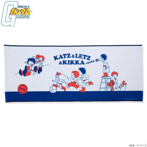 242232 Pbandai 預訂 2026/2月 機動戦士ガンダム　カツ・レツ・キッカコレクション　フェイスタオル