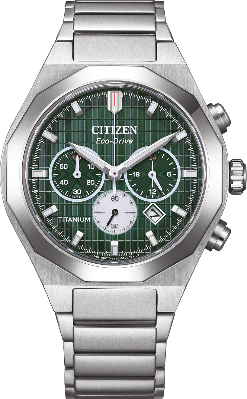 萬年鐘錶 - Citizen 星辰錶 Zenshin 限量超級鈦金屬三眼計時光動能男錶 CA4691-59X 錶徑41MM