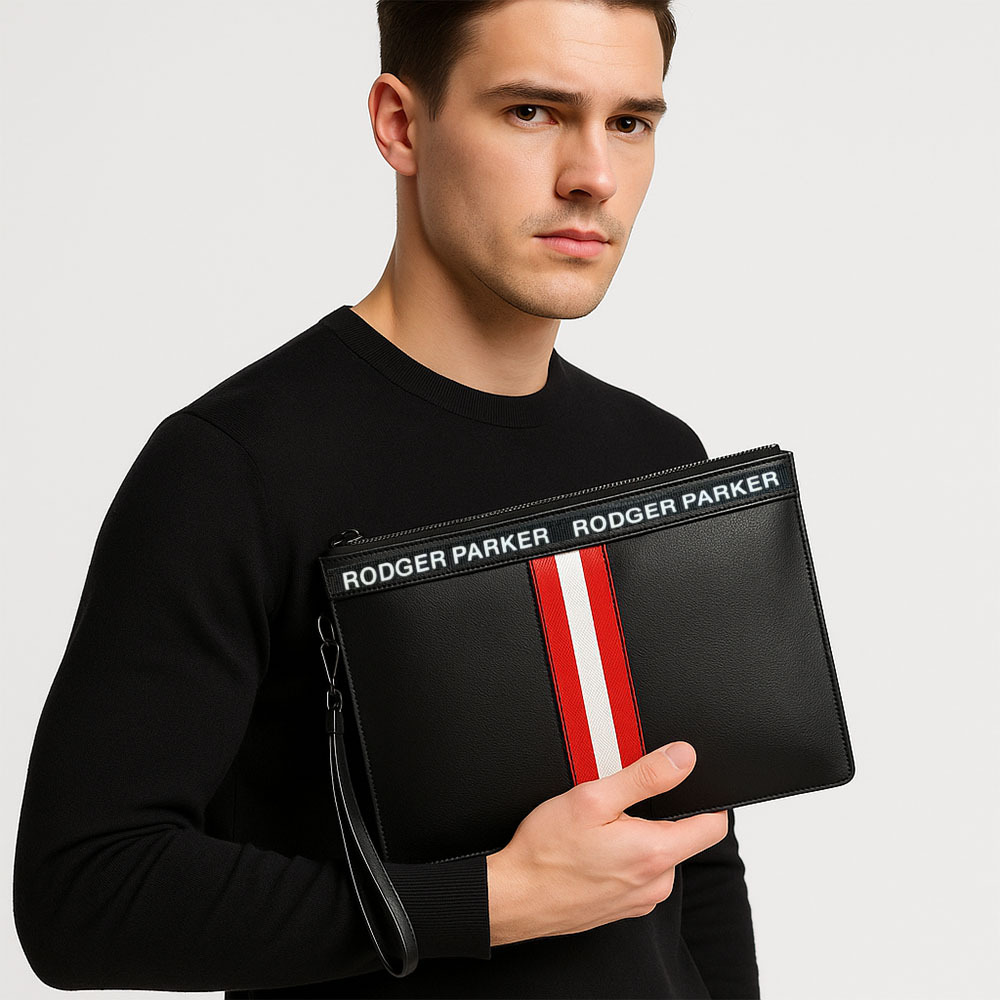 【Rodger Parker 羅杰帕克】RGP-C008 紅白條紋 手拿包-