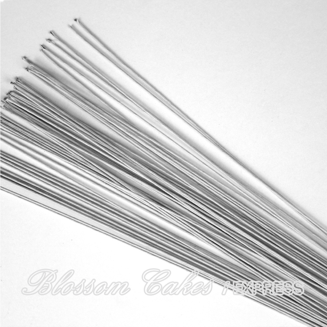 PME Floral Wires 22 Gauge, 36cm, White, Pack of 50