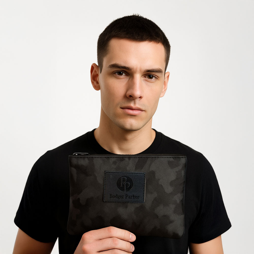 【Rodger Parker 羅杰帕克】RGP-C006 迷彩黑 手拿包-