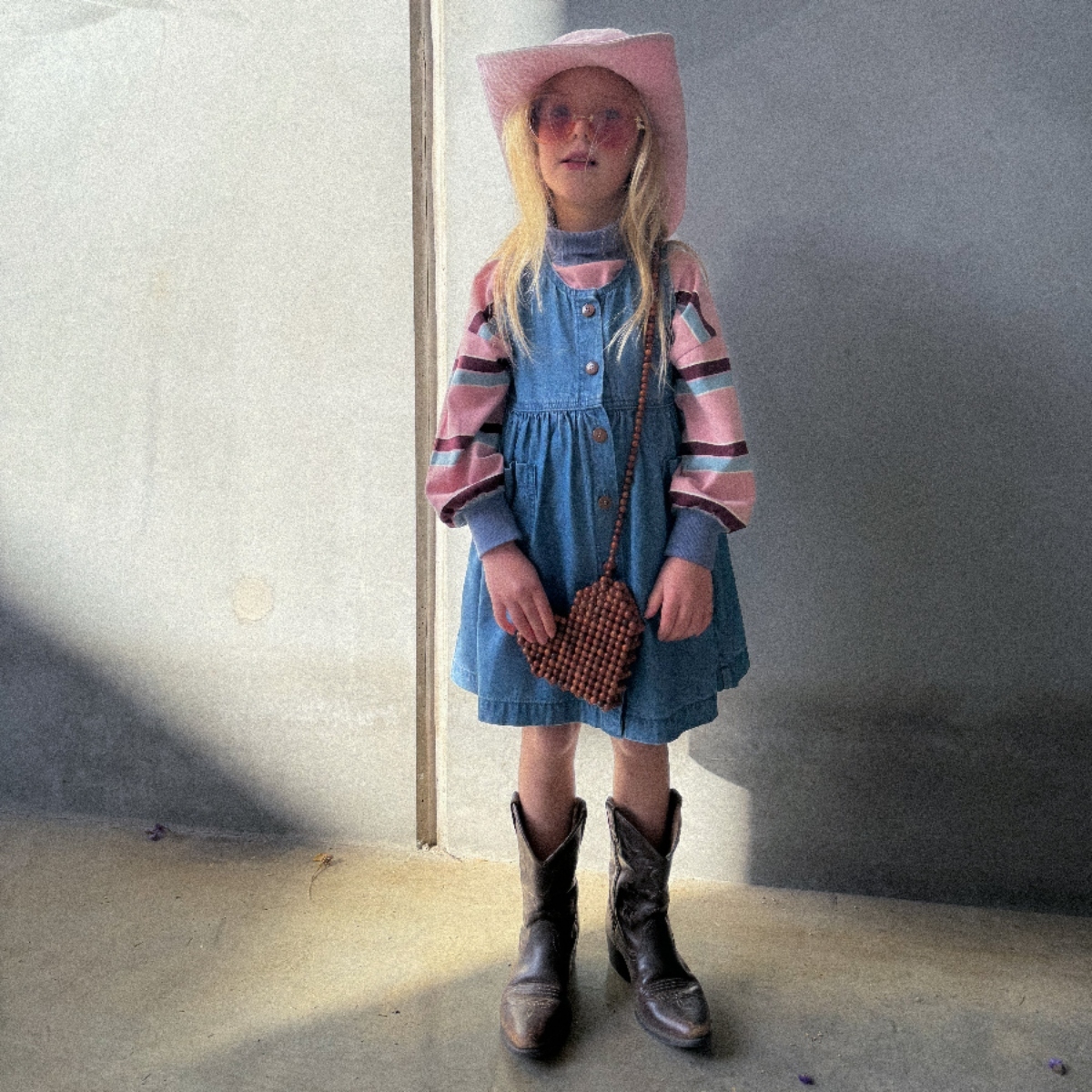 TWIN COLLECTIVE KIDS 排釦無袖擺搭洋裝 Dallas Dress - Dixie Blue