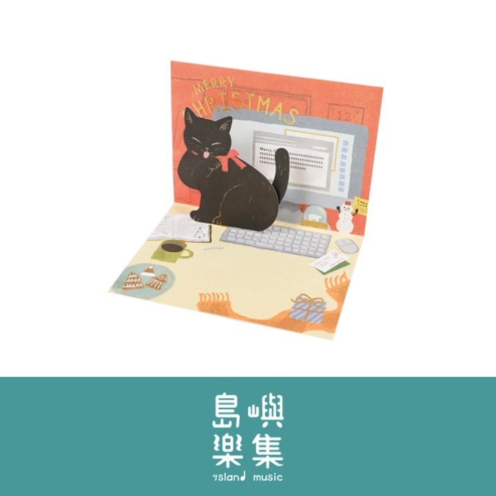 聖誕貓咪祝福卡（PC 款）