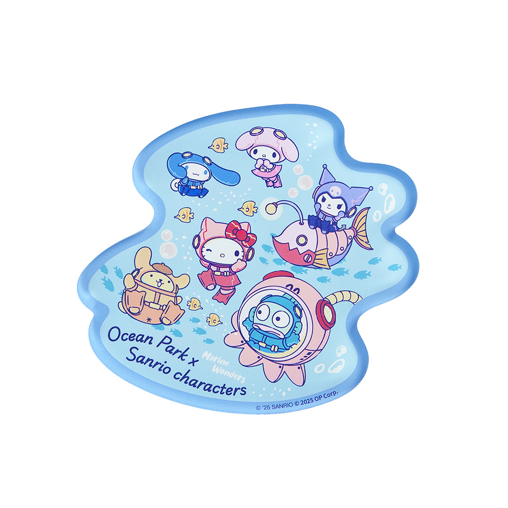 Ocean Park x Sanrio characters 藍色亞加力磁石