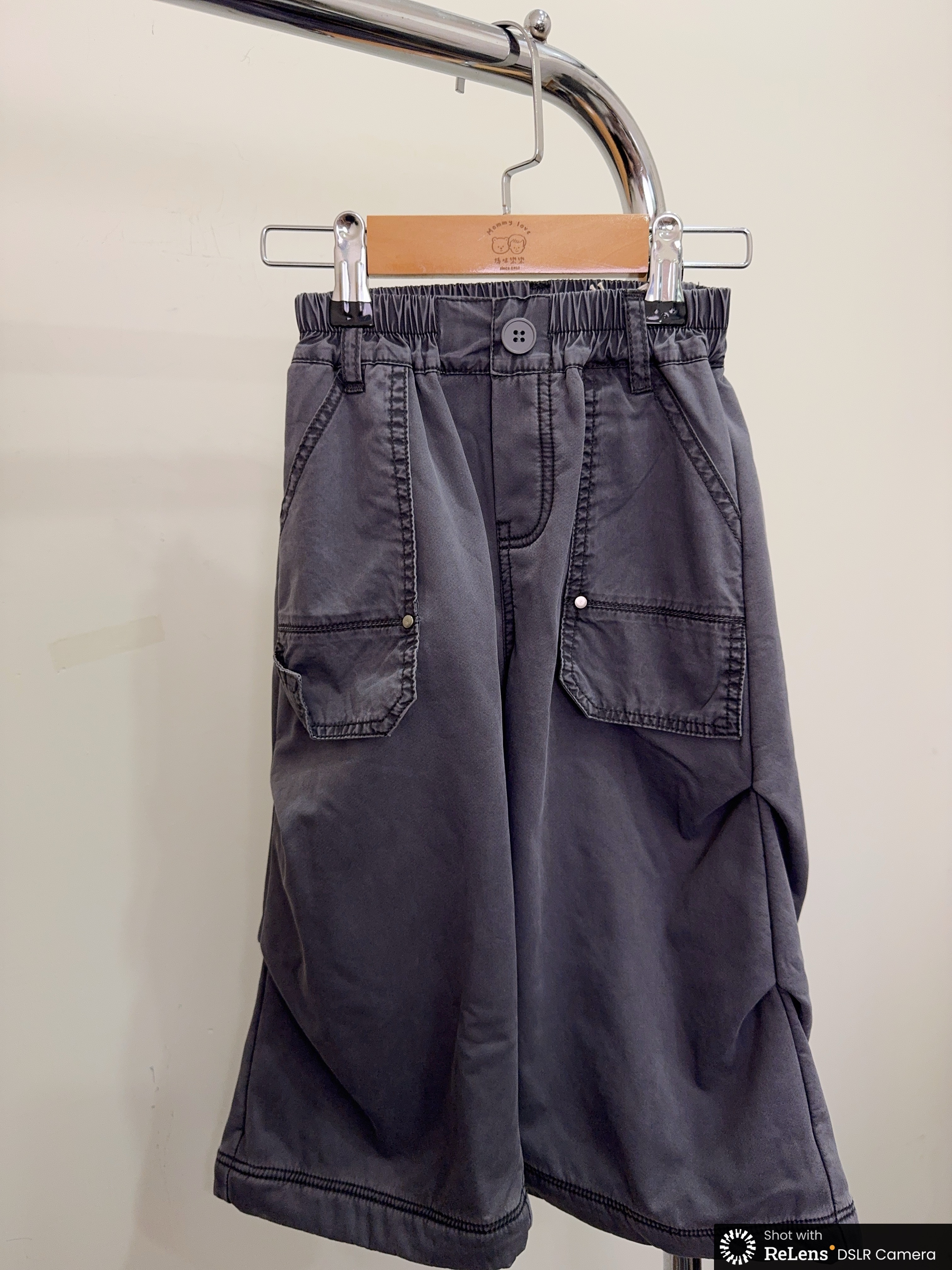 53213設計師家-水洗打褶工裝褲