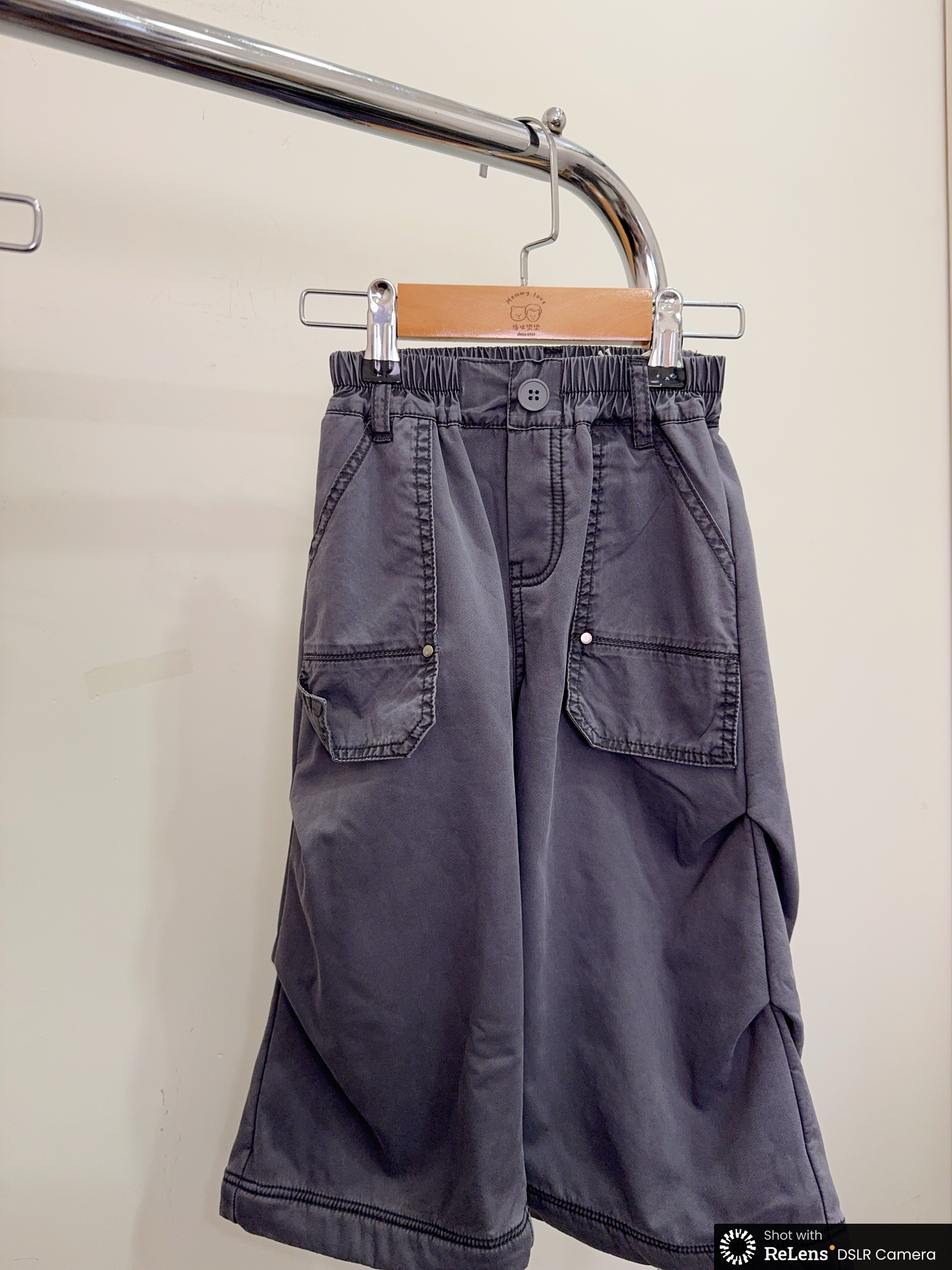 53213設計師家-水洗打褶工裝褲