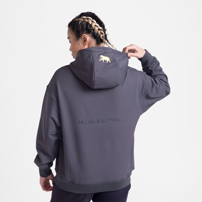 超輕量刷毛連帽上衣（礦石灰）