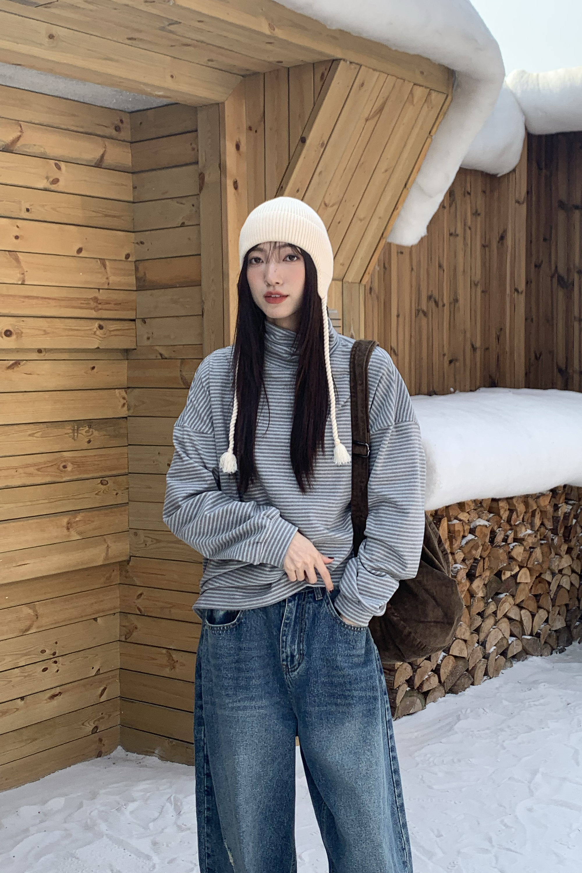 Last Month｜素面針織遮耳毛帽 5色