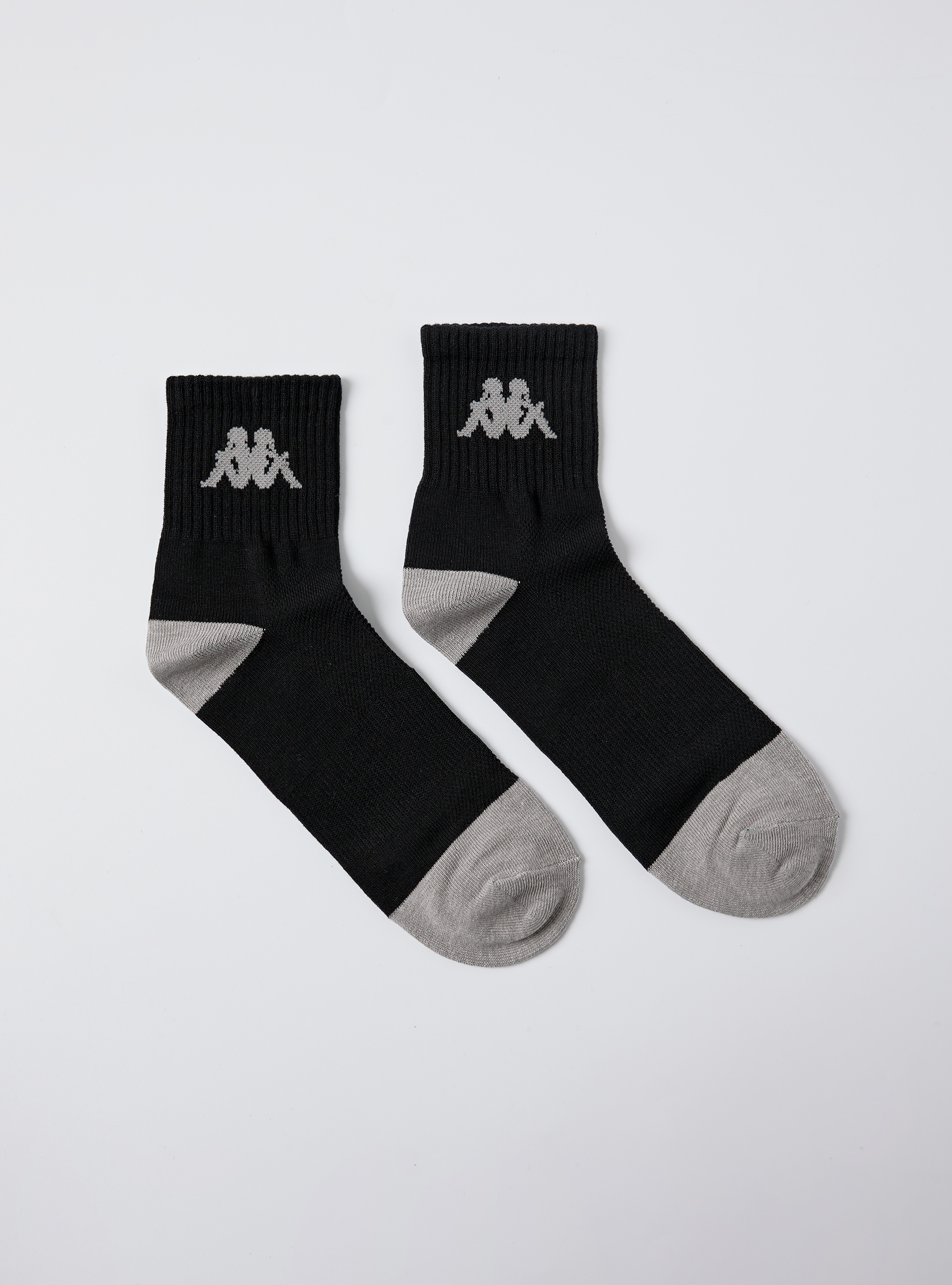 Kappa 撞色運動短襪 (黑)