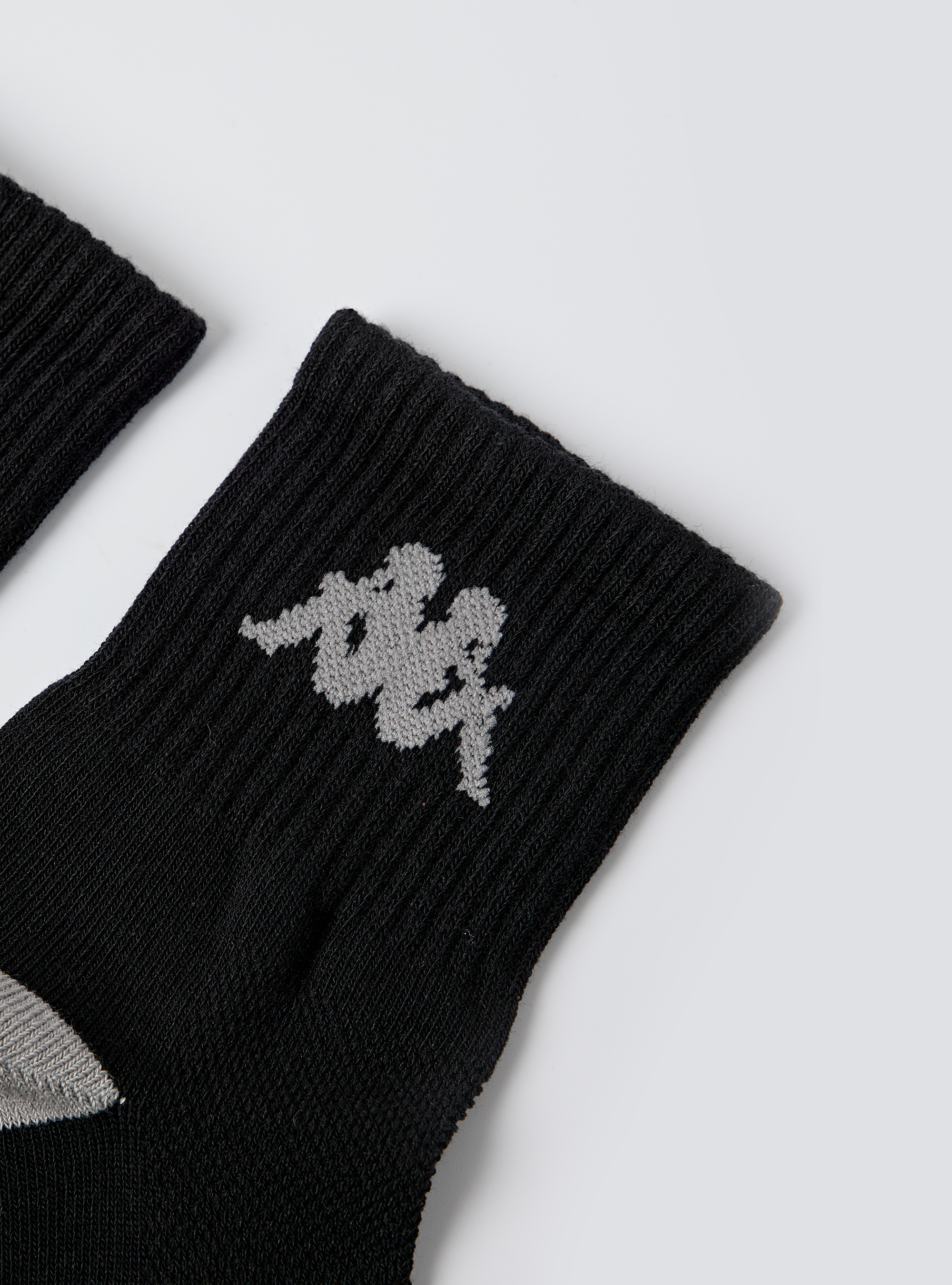 Kappa 撞色運動短襪 (黑)