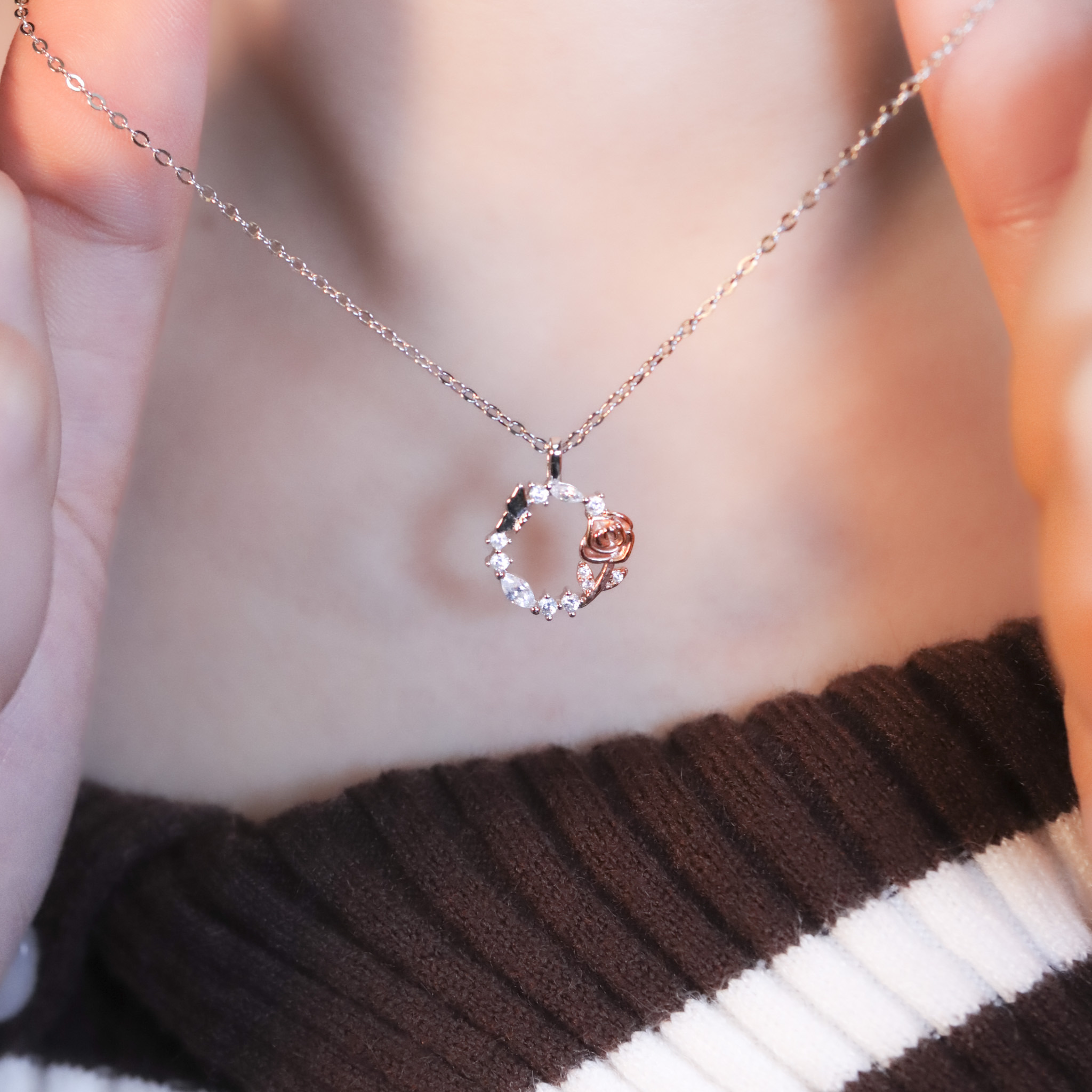 | 925純銀・白金・玫瑰金 | 最重要的人項鍊 | NE1548 |