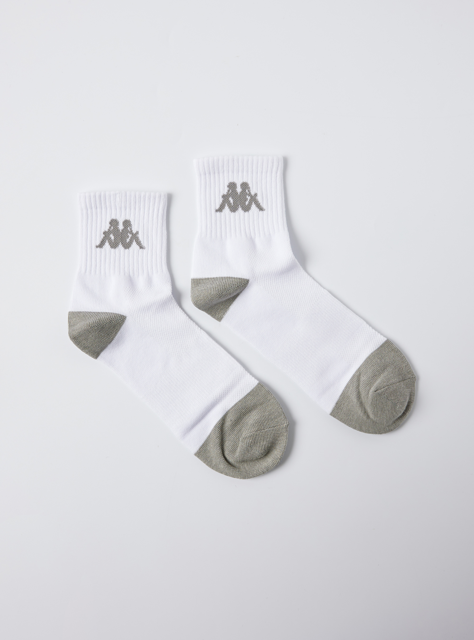 Kappa 撞色運動短襪 (白)