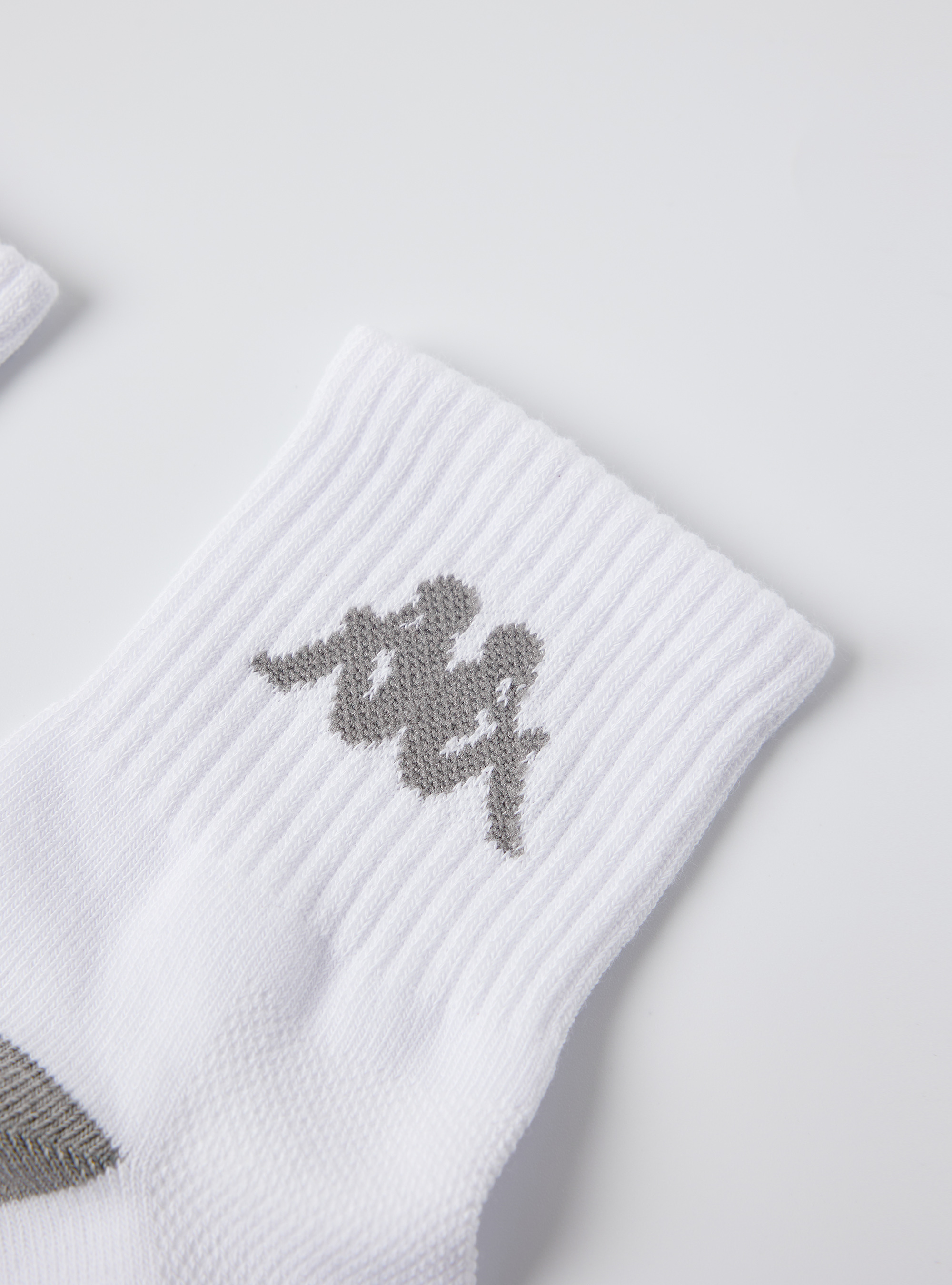 Kappa 撞色運動短襪 (白)