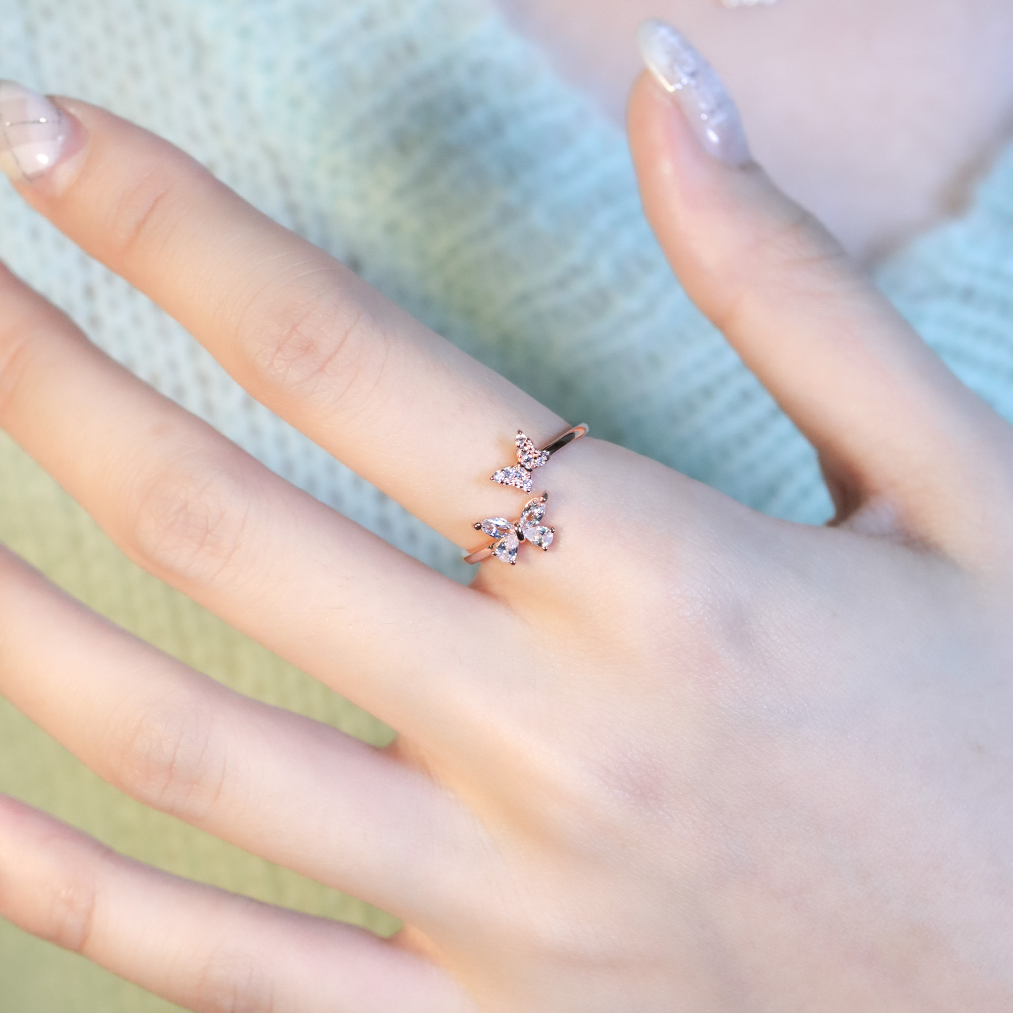 | 925純銀・玫瑰金 | 同頻的我們戒指 | RI0995 |