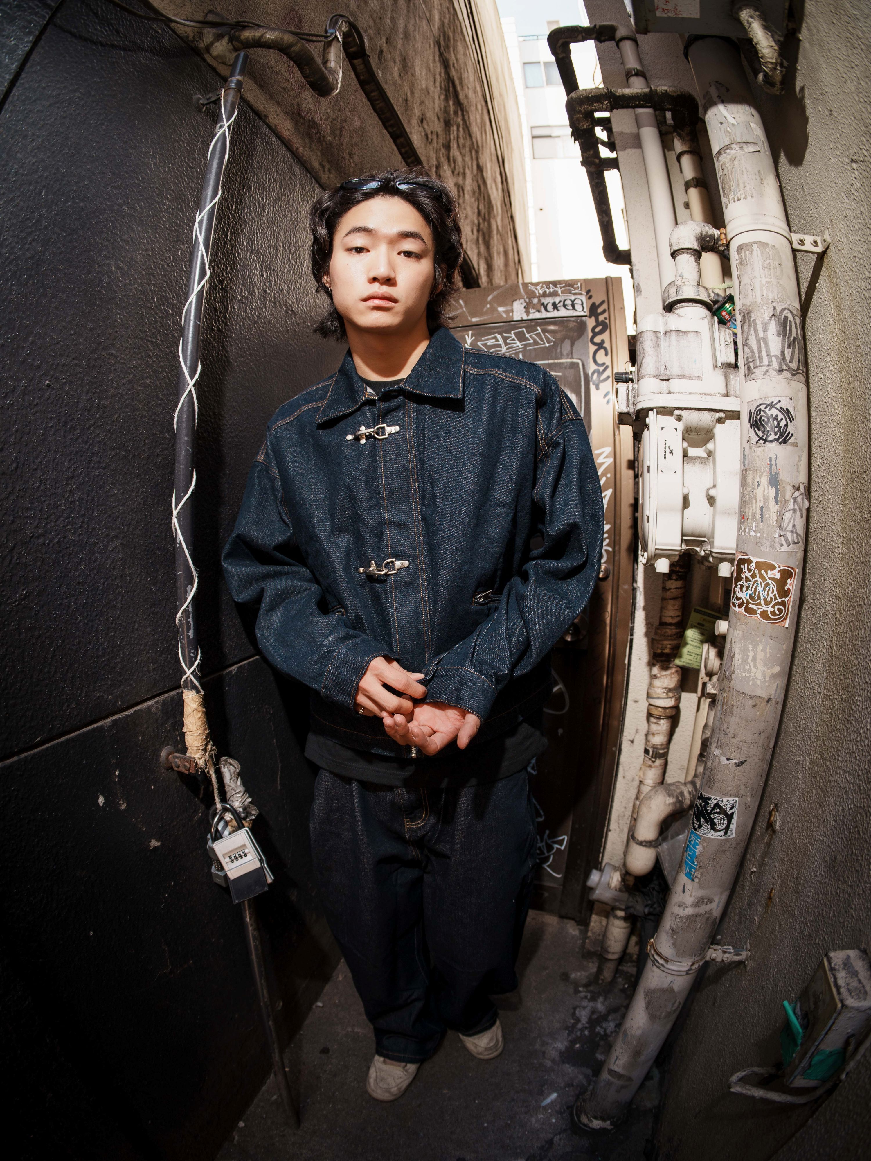 SIMON MADE OW-2511 消防扣 闊肩 丹寧 牛仔外套