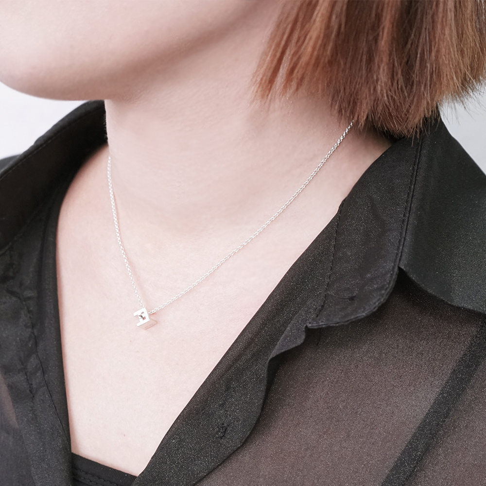 時光迴廊項鍊(小) 女款 925純銀項鍊 16吋