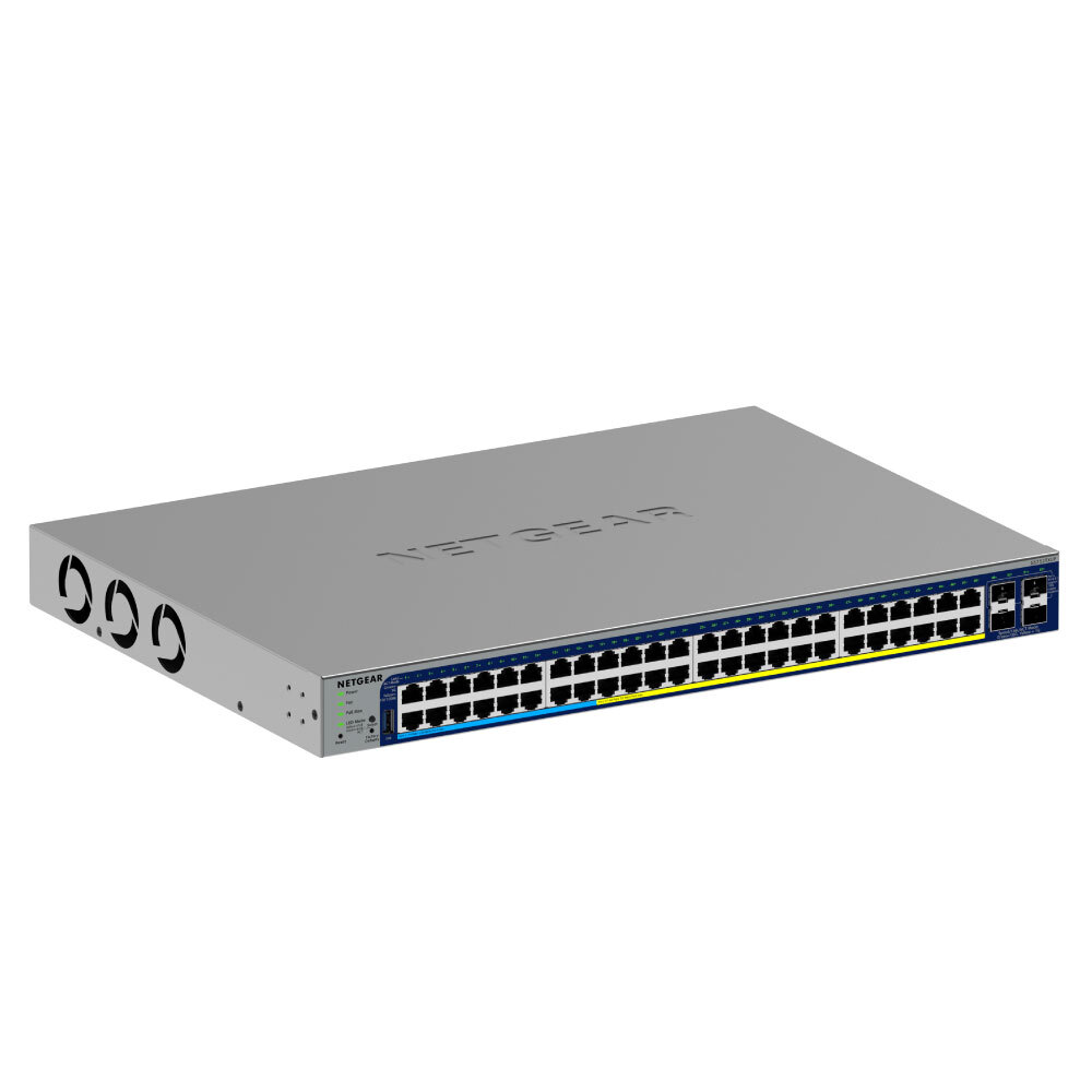 NETGEAR GS752TXUP 48埠  PoE + / 4埠 10G光纖 智能網管交換器 總PoE瓦數 640W