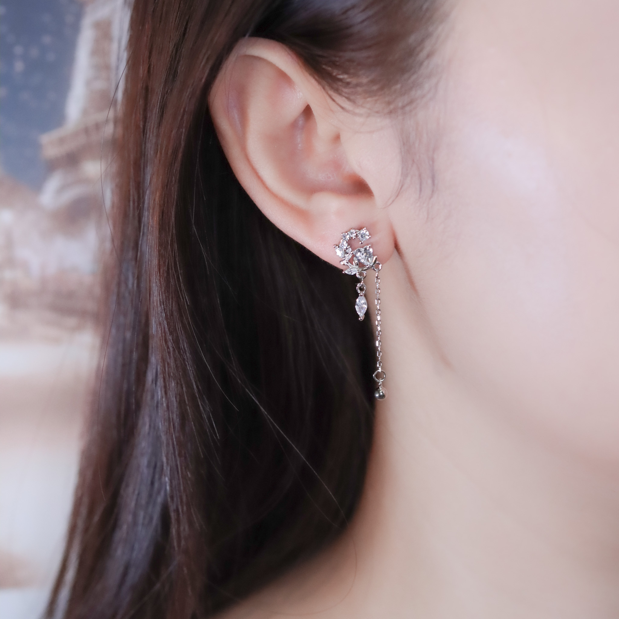 | 925純銀 | 愛意永不落幕耳環 | EA1086 |