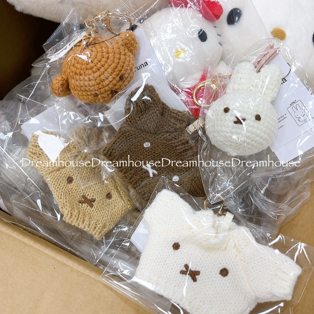 DickBruna miffy 米飛兔 米菲 oris 波里斯熊 針織 娃娃吊飾 衣服吊飾 鑰匙圈 吊飾