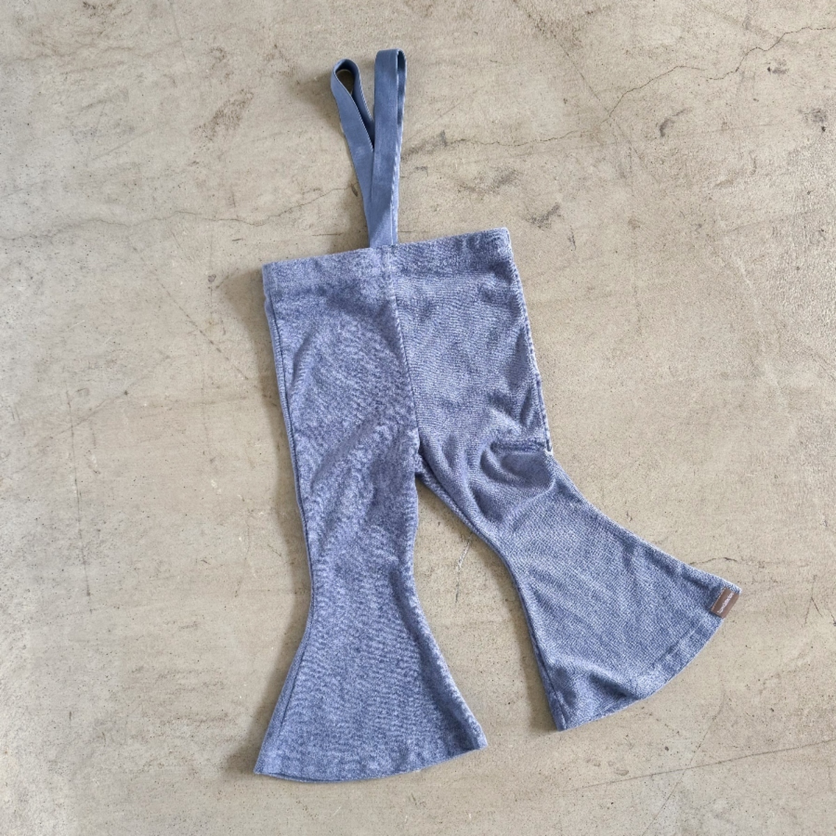 TWIN COLLECTIVE KIDS 高腰彈性吊帶褲 Frankie Flare - Blue Terry