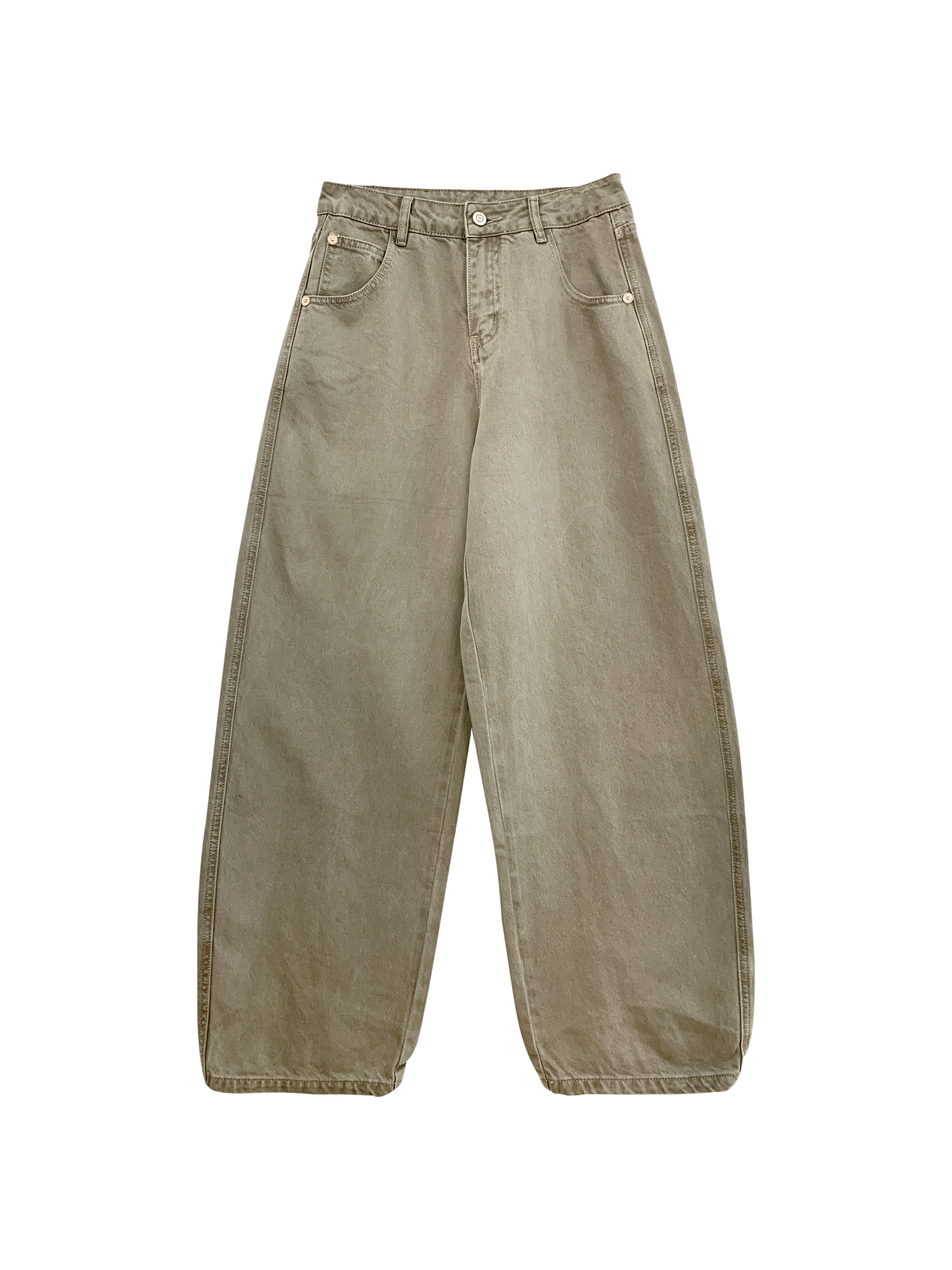 繭型牛仔褲-單褲