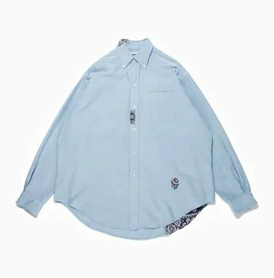 ON SALE: BOWWOW OXFORD BD SHIRTS BANDANNA REPAIRED - BLUE IN STOCK NOW (現貨發售中)