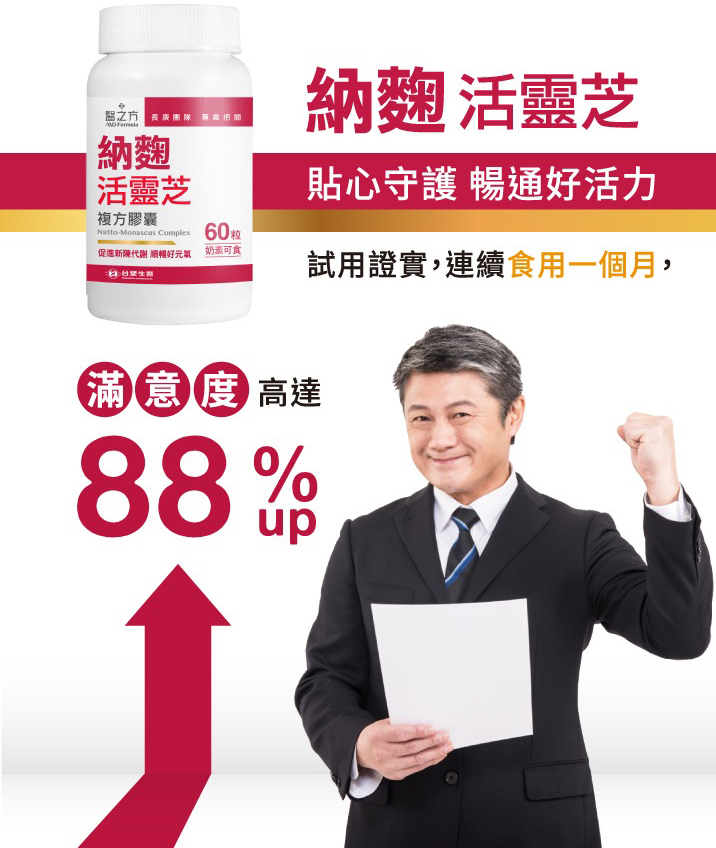 信暉行【台塑生醫醫之方】納麴活靈芝複方膠囊(60粒/罐)