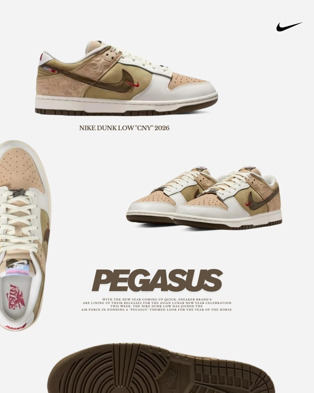 iSNEAKERS｜Nike Dunk Low "CNY" 2026 馬年 新年限定款 IQ1118-220