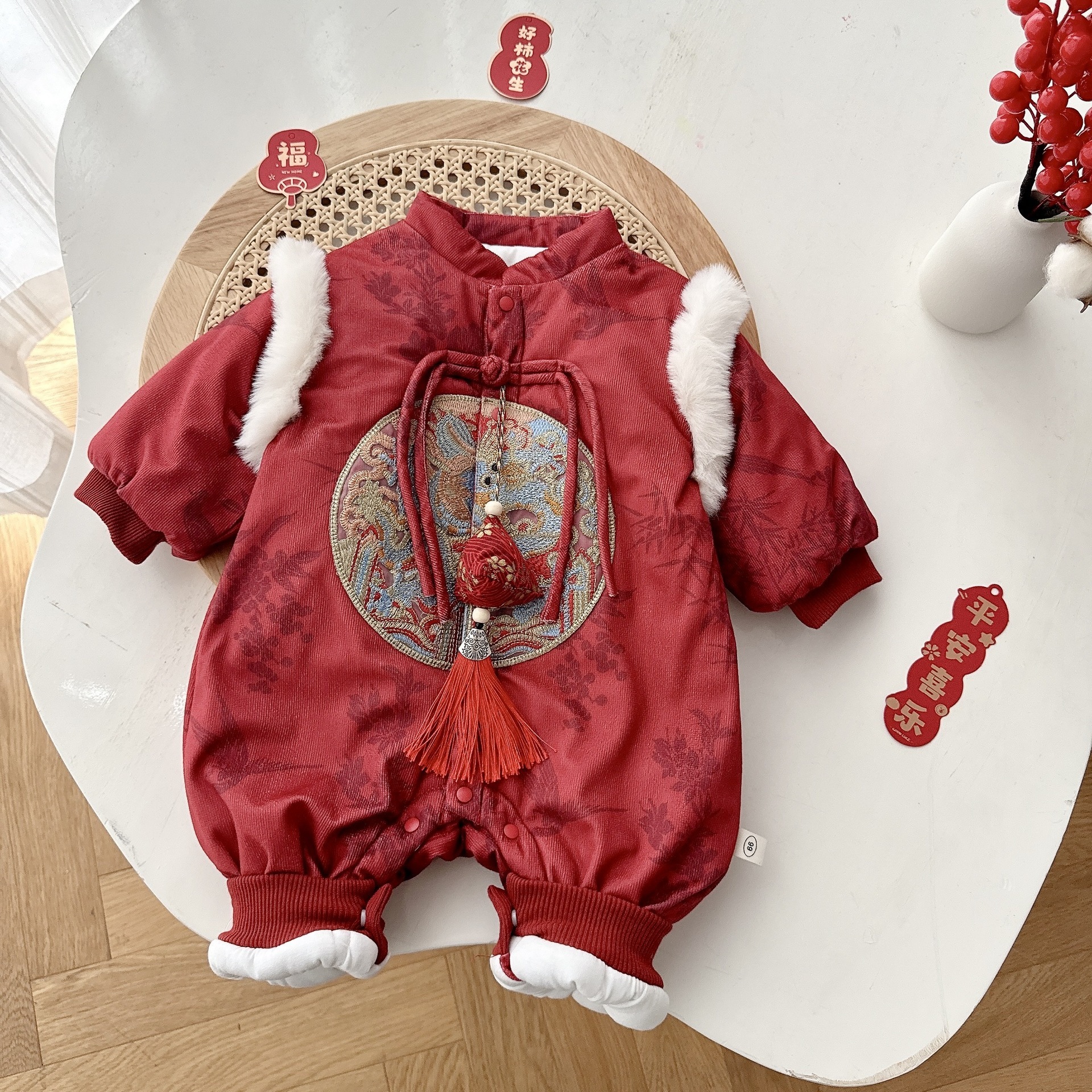 新年刺繡夾棉連身衣(73-90)