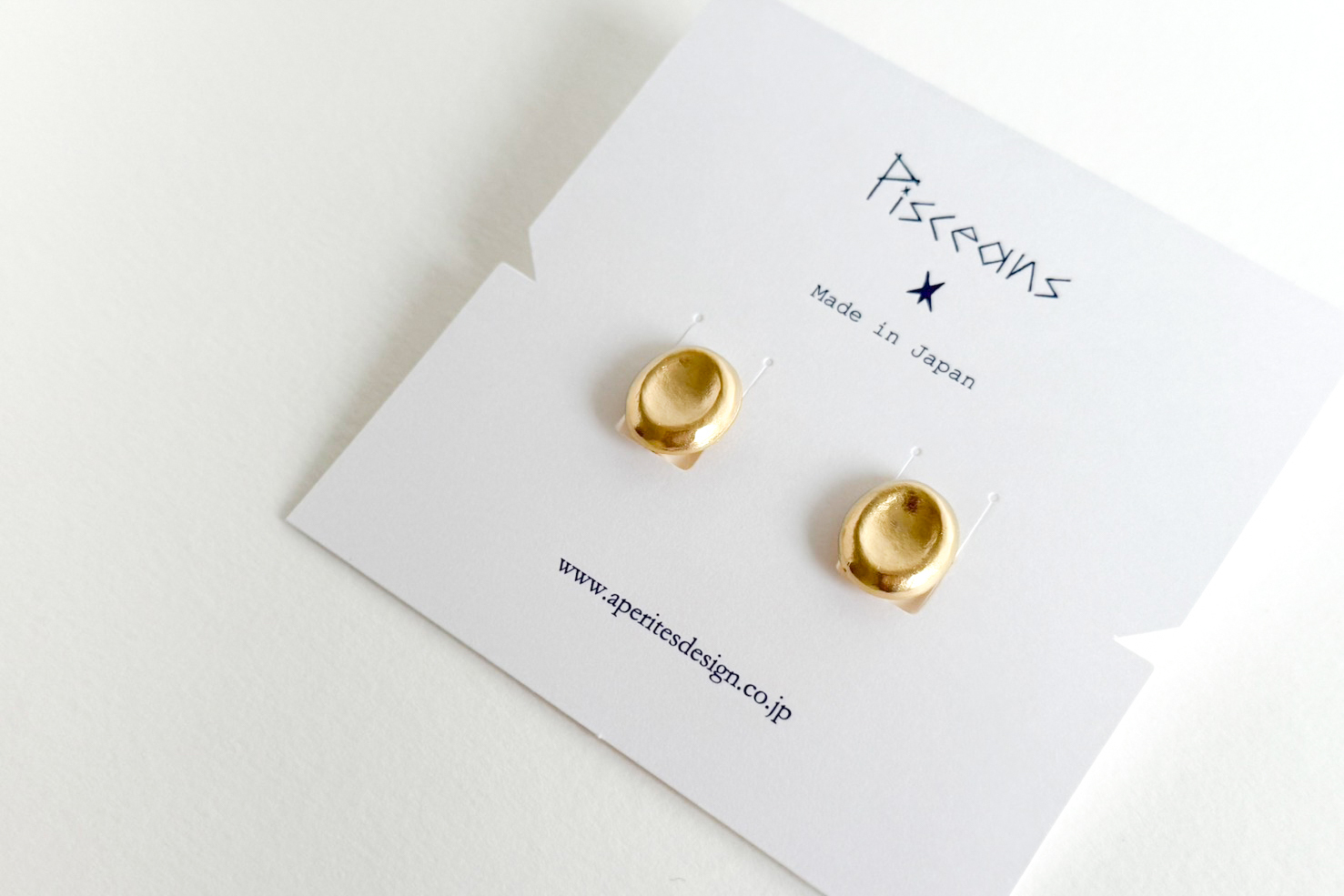 Pisceans - 微渦夾式耳環 GD