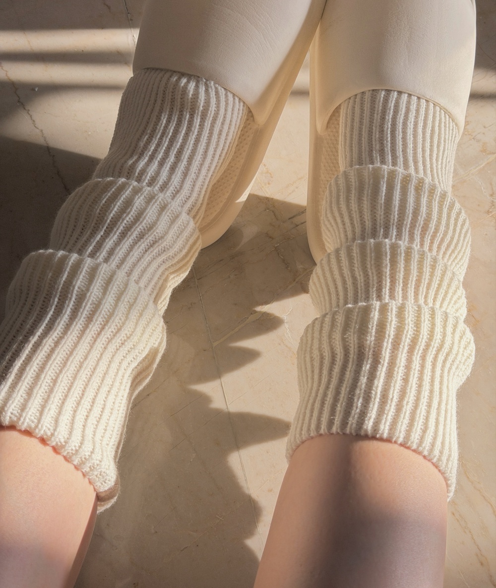 pretty warm sock 暖呼呼襪套 / 白色