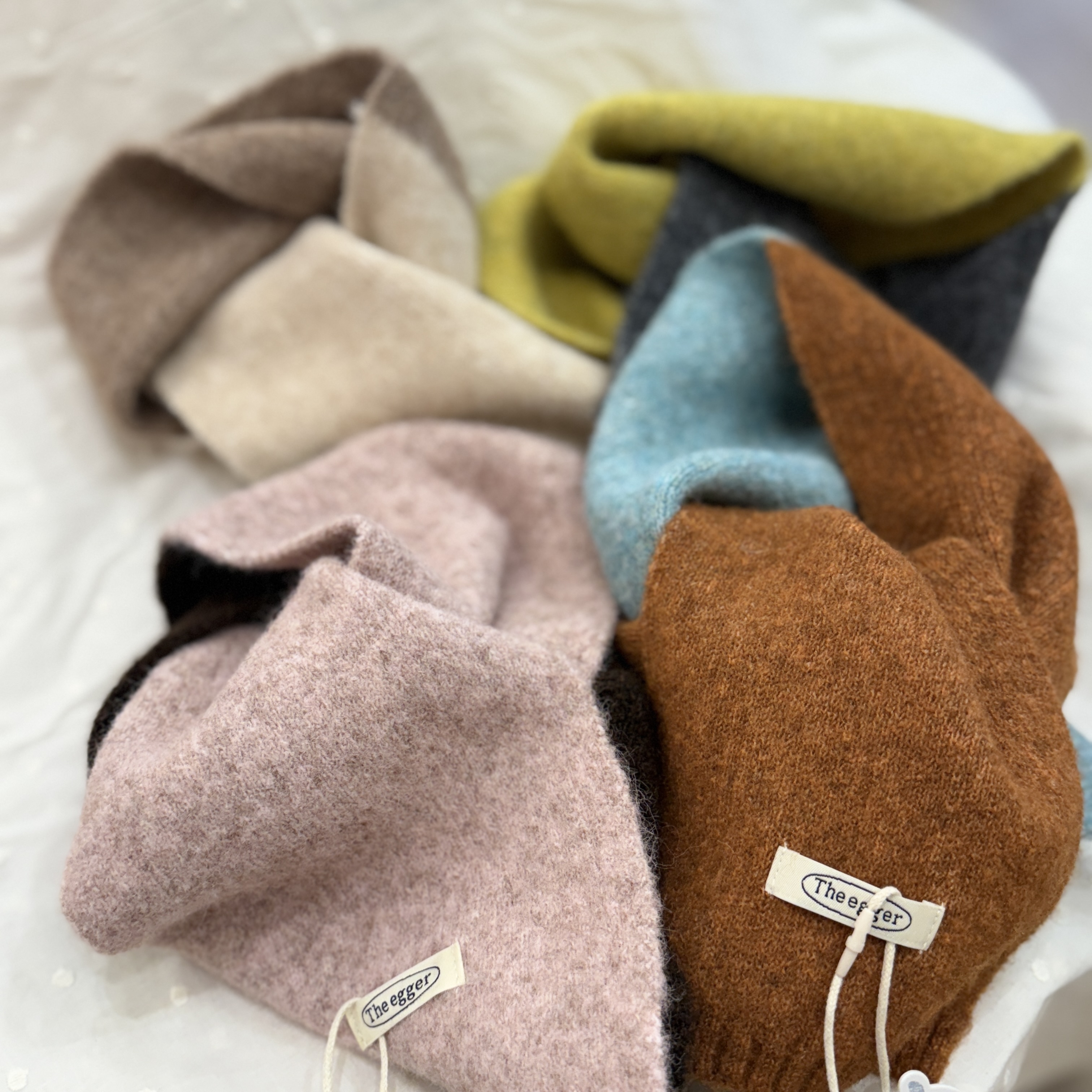 25冬 雙色針織圍巾 (四色)